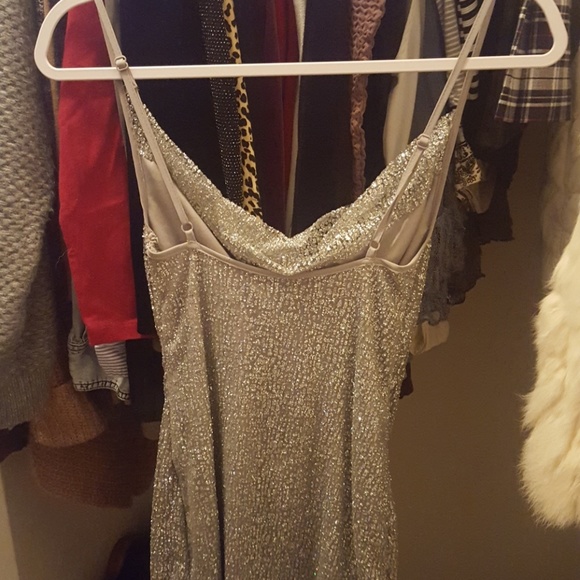 Pretty Little Thing Silver Mini Dress - Picture 5 of 6